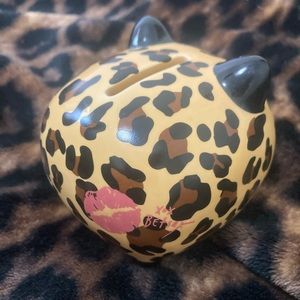 Leopard bling Betsy Johnson Piggy Bank